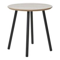 Aalst šoninysis staliukas Ø40cm travertino beige dekoru.