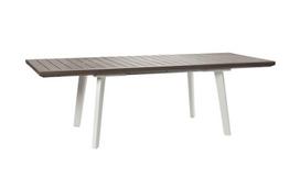Išskleidžiamas sodo stalas Keter Harmony Extendable, baltas/rudas