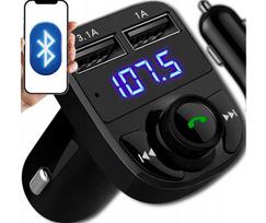 Fm moduliatoriaus siųstuvas, greitas su įkrovikliu ir bluetooth funkcija mp3 bt 3x usb rgb
