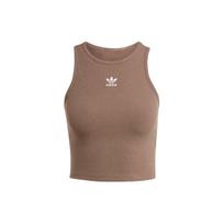Adidas Originals Essentials Briaunota maikutė su logotipu Moteriški viršutiniai drabužiai Ruda IR5931 XS gray