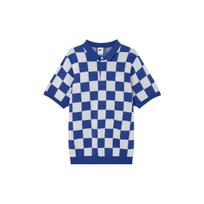 Nike languota striukė, laisvalaikio sportiniai trumparankoviai polo marškinėliai, vyriški viršutiniai drabužiai, mėlyni, FN3423-480 L