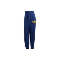 Adidas Originals Pearl Trefoil Cuffed Sweatpants Logo Print Drawstring Loose Fit Joggers Women Bottoms Dark-Blue IL2423 XL