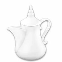 Wilmax arbatinukas, 1000 ml, Baltas porcelianinis kavos puodelis ARABIC STYLE 1l WILMAX