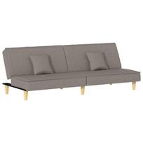 Dvivietė sofa-lova vidaXL pilka
