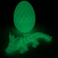 3D spausdintas drakono kiaušinio modelis, Šviečianti žalia