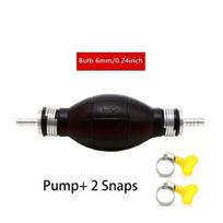 Rankinis kuro perpylimo siurblys su 6 mm jungtimi ir spaustukais, 6mm+2 Snap