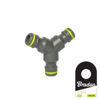 Trišakis žarnų jungtuvas 3 jungtims Bradas LIME LINE