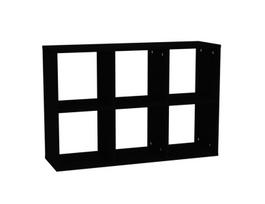 Modulinės atviros lentynos 2x3 U999 BLACK