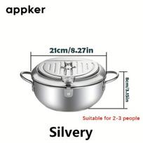 Nerūdijančio plieno gruzdintuvė su filtru