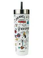 Termo puodelis su šiaudeliu Contigo Luxe Tumbler 720 ml – Summer Salt