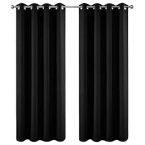 Blackout/termosas Deconovo 2vnt juoda užuolaida 120x108cm