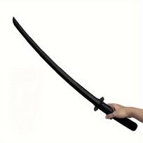 Elegantiškas Ištraukiamas Samurajaus Kardas - Lankstoma Plastikinė Katana Rivex, Juoda