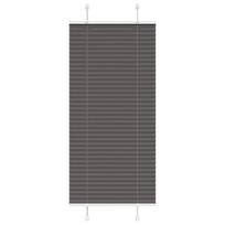 Plisuota žaliuze juoda 55x100 cm audinio plotis 54,4 cm
