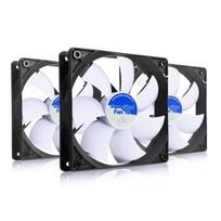 3x AABCOOLING Super Silent Fan 12 - Efektyvus 120mm Kompiuterio Ventiliatorius, 64.5m³/h Oro Srautas, Itin Tylus 13.9dB Veikimas Su FDB Guoliais, 1200 RPM, Tinka PC Korpusams, Antivibracinės Tarpinės, Stabilus Variklis, universal