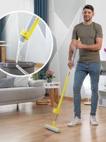 Du viename dulkių ir grindų šluostė su savaime išsigręžiančia kempine Wringop InnovaGoods