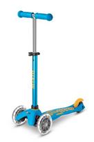 Triratis paspirtukas Micro Mini Deluxe LED Ocean Blue, mėlynas