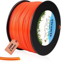 Pjovimo valas žoliapjovei 2.4 mm / 240 m, oranžinės raudonos spalvos
