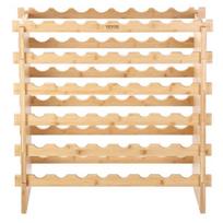 Vyno butelių stovas Vevor, 77x25x76cm, rudas
