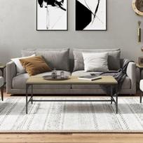 Kavos staliukas vidaXL, Apdirbta mediena, 100x50x35cm, sonoma ąžuolo spalva, Ruda