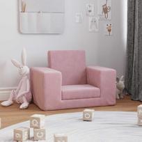 Vaikiška sofa，Vaikų sofa-lova, rožinės spalvos, minkštas pliušas CFE48108