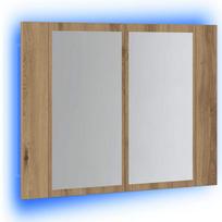 Veidrodinė LED vonios spintelė, artisano, 60x12x45cm, mediena CFE4373430