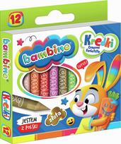 Grafinės kreidelės Bambino, 12 spalvų