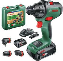 Belaidė gręžimo-įsukimo mašina Bosch - AdvancedDrill 18 (komplekte 2 akumuliatoriai, 1 įkroviklis, 3 griebtuvai) - PowerForAll