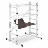 Aliumininės sąnarinės mobilios pastolių kopėčios HIGHER DR 2x7, 4,0 m, 150 kg