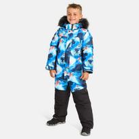 Huppa Berniukų žieminis kombinezonas BRUCE 2, navy pattern/ navy, 134