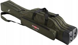 Mikado 12003G standus trijų skyrių meškerių dėklas, 140 cm, paminkštintas, žalias