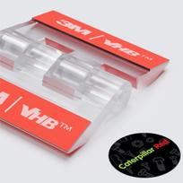 10x Akrilo Vyriai - 30mm Skaidrūs, Lipnūs, Be Klijų