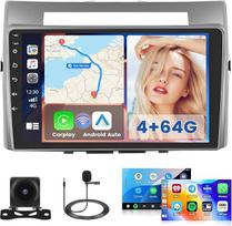 "Hikity" 4G + 64G "Android" automobilinis radijas "Toyota Corolla Verso" 2004-2009 m. Stereo automobilis 2 DIN belaidis "Carplay Android" automobilis 9 colių jutiklinis ekranas su GPS WiFi FM / RDS radijas 32EQ BT kamera mikrofonas