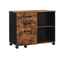 Spinta Vasagle, 80 x 40 x 66 cm, ruda/juoda