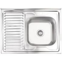 Virtuvės kriauklė AB 800x600mm Nerūdijančio plieno Uždedama
