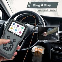OBD2 diagnostikos įrankis Universalus prancūzų palaikymo skaitytuvas ir Obdii automobilio variklio klaidų kodų pašalinimas