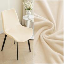 Klasikiniai velveto kėdžių užvalkalai,  Nordic-Silver Fox Velvet-Cream