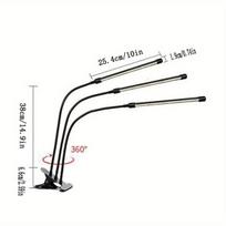 USB LED fito lempa augalams, 4 galvutės USB prievadas