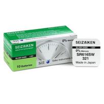 Seizaiken 321 (SR616SW) sidabro oksido baterijos 10 vnt.