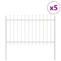 vidaXL Sodo tvora 5 pcs Balta 8,5 x 1 m Miltelinis plienas