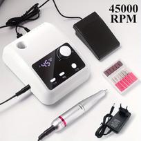 Profesionali 45000 RPM Elektrinė Nagų Gręžtuvas - Nešiojamas Manikiūro Pedikiūro Rinkinys Su Dulkių Surinkėju ,  JK White 204