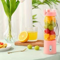 Nešiojama sulčių taurė 500 ml,  Rožinis A203 vieno mygtuko dangtelis