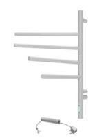 Elektrinė šildoma rankšluosčių kabykla 180° Vertical 4, 57 W, White, 395x615 mm