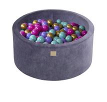 Baseinas su kamuoliukais, 250 vnt, violetinis, 40cm
