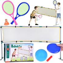 3in1 sportinis rinkinys Tinklinio tinklelis, Badmintono kamuolys, diskas