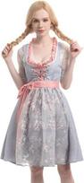 Moteriškas Octoberfest kostiumas/dirndl suknelė, violetinė