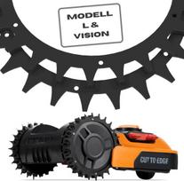 Nerūdijančio plieno smaigai robotams vejapjovėms Worx L/vision