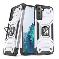 Wozinsky Ring Armor Case skirtas Samsung Galaxy S22 + (S22 Plus), sidabrinis