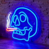 USB LED neoninė kaukolės dekoracija