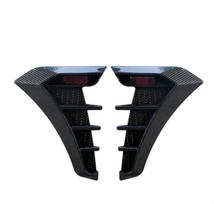 Universalus 3D anglies pluošto stiliaus automobilio šoninio sparno oro srauto sparno grotelių oro įleidimo angos apdailos lipdukas