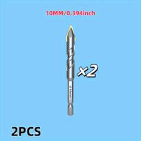 Plytelių ir stiklo grąžtai 10 mm, 2 vnt., 10mm 2vnt 2vnt